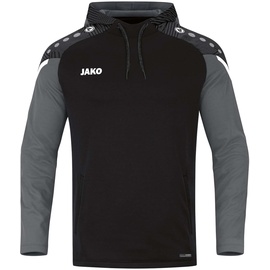 Jako Herren Kapuzensweatshirt Performance Schwarz/Anthra Light, M