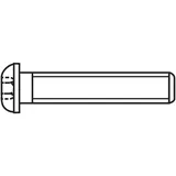 TOOLCRAFT 839798 Linsenschrauben M4 8 Mm Innensechskant Edelstahl A2 100St.