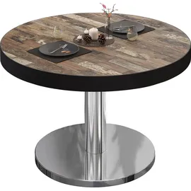 GGM Möbel Bistro Loungetisch Ø 70 x 36 cm Schwarz