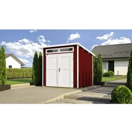 Weka Gartenhaus 264 2,35 x 2,39 m rot