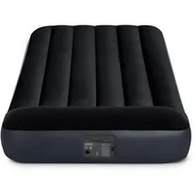 Intex TWIN PILLOW REST CLASSIC AIRBED W/ FIBER-TECH RP, (w/220-240V Internal Pump) Schwarz