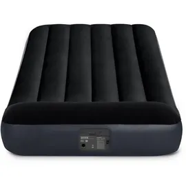 Intex TWIN PILLOW REST CLASSIC AIRBED W/ FIBER-TECH RP, (w/220-240V Internal Pump) Schwarz