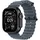 Apple Watch Ultra Ocean Armband 49 mm Maritimblau Titan Schwarz