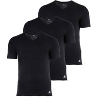 Adidas 3P Active Flex Cotton, V-Neck T-Shirt, Schwarz Baumwolle Small Herren