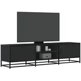 vidaXL TV-Schrank Schwarz 160x35x41 cm Holzwerkstoff und Metall