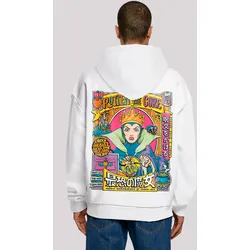 Kapuzenpullover F4NT4STIC "Disney Villians Rotten To The Core", Herren, Gr. S, weiß, Obermaterial: 100% Baumwolle, casual, oversize, Langarm, Pullover, Premium Qualität
