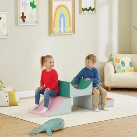 aiyaplay Schaumstoff Bausteine Kinder 3 Stück Riesenbausteine Hellgrau