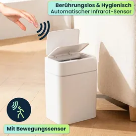 ideoon home Premium Sensor Mülleimer 12 l Weiss