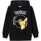 NAME IT Jungen Nkmnoscar Pokemon Sweat Wh Bru Noos Bfu Kapuzenpullover, Schwarz, 116