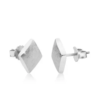 Nenalina Ohrringe 925 Sterling Silber Geo, Viereck in Silber | Gr.: onesize