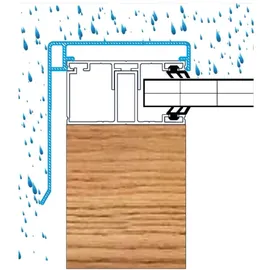 Tetzner & Jentzsch Wetterschenkel-Klemmdeckel 80 mm preßblank 3500 mm