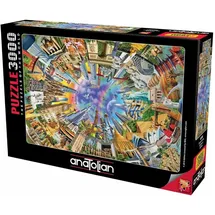 Perre / Anatolian Anatolian Puzzle 3000 Teile - 360 Welt (Weltmonumente) | Puzzle-Größe 120cmx85cm (H)