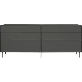 LeGer Home by Lena Gercke Sideboard »Essentials«, (2 St.), Breite: 224cm, MDF lackiert, Push-to-open-Funktion