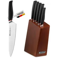 Grossman Bryant Messerblock 5-teilig – Küchenmesser Set mit schwarzen