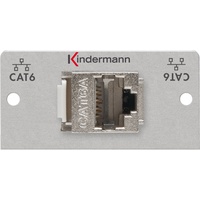 Kindermann Cat.6 RJ-45 Genderchanger/Anschlusskupplung 7444-526, 50x50mm