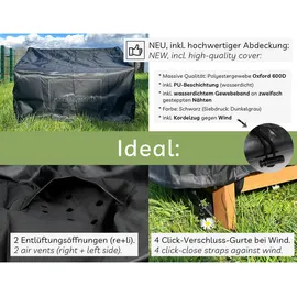 needs&wants Gartenbank 115 x 85 x 58 cm Braun