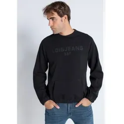 Lois Jeans für Herren. 165633387 Sweatshirt 3D Stickerei schwarz (M), Lässig, Baumwolle, Langarm