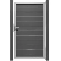 GROJA Gartentor 100 x 180 cm Anthrazit/Metall