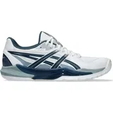 Asics Powerbreak FF Herren Handballschuhe, weiß, Größe 44 1⁄2 - Weiß/Dunkelblau/Grau - 44.5