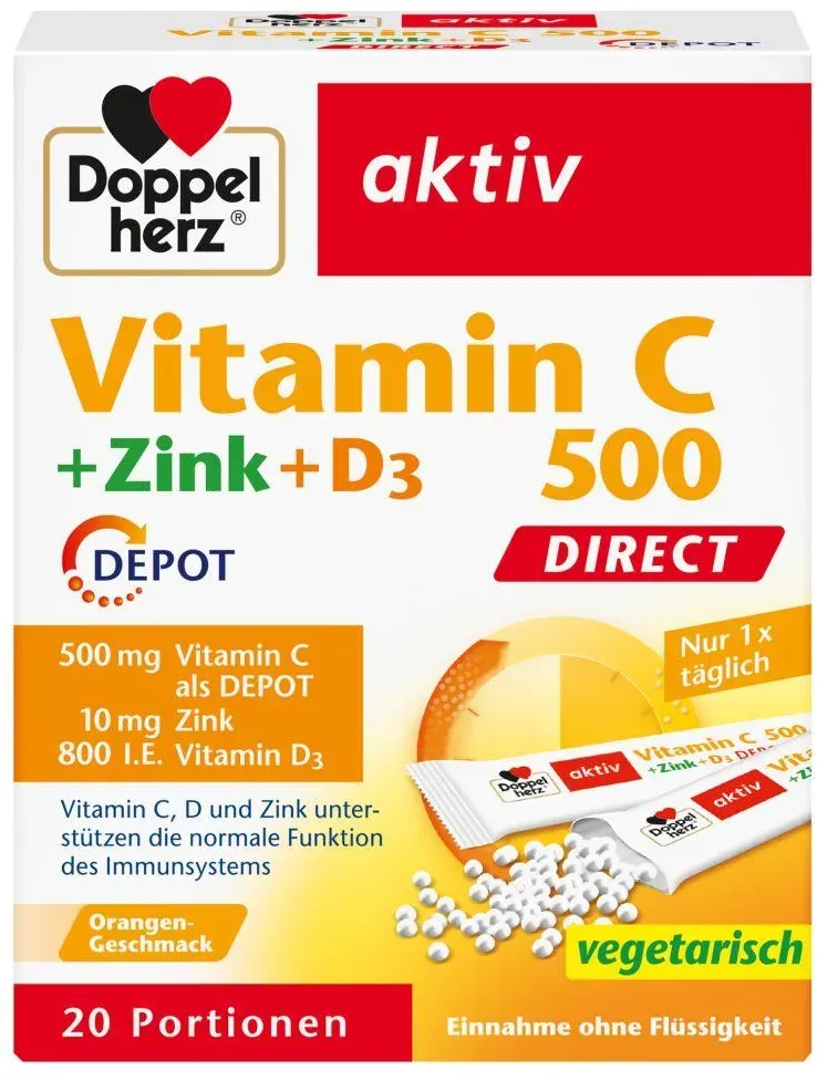 Doppelherz aktiv Vitamin C 500 + Zink + D3