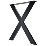Hettich Tischgestell X 71 x 60 cm Stahl schwarz - 1 Stück