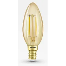 Radium LED Filamentlampe ESSENCE AMBIENTE LUX Kerzenform, C22, E14, 2,5W, 2400K, 220lm, gold RA42819840