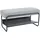 [en.casa] Lillehammer 90 x 37 x 42 cm gepolstert grau / grau