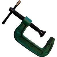 C-Klemme mini [50mm] Schraubzwinge für Tischler, Schweißer, Heimwerker | Klemmzwinge zum Spannen von Holz und Metall | Leimzwinge aus Stahl | Spanner für präzises Fixieren | Tiefspa