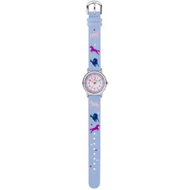 Atrium A47-12 Gehäusebreite 0 mm Analog Quarz blau Kunstlederarmband Flieder onesize
