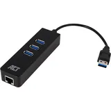 Act USB-Hub 3 USB,1 RJ45