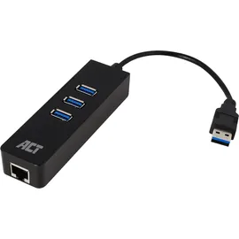 Act USB-Hub 3 USB,1 RJ45