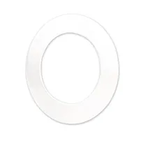 Pro-Light Sys-90 Cover Aluminium rund weiß