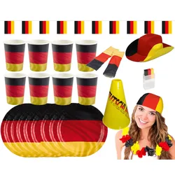Amscan - Großes Deutschland Fan-Set (24-teilig)