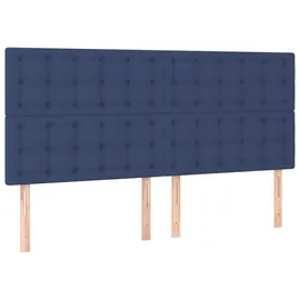 vidaXL Boxspringbett 180 x 200 cm Blau