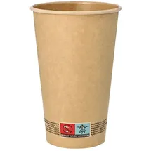 Papstar Trinkbecher Pappe 0,4 l 50 St. Braun