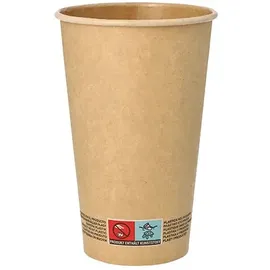 Papstar Trinkbecher Pappe 0,4 l 50 St. Braun