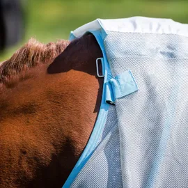 Horseware AmEco Bug Buster Pferdedecke 125 cm Silber/Sky Blue