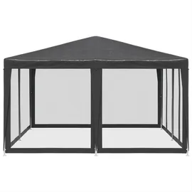 vidaXL Partezelt 4 x 4 m inkl. 8 Seitenteile Anthrazit