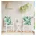 vidaXL Sitzauflage 100 x 50 x 3 cm Blattmuster 2 St.