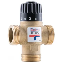 Thermostatisches Mischventil für Heizungs-Sanitär- und Wasseranlagen, mit Verbrühschutz, Kv 2,5, zylindrisches AG 1''