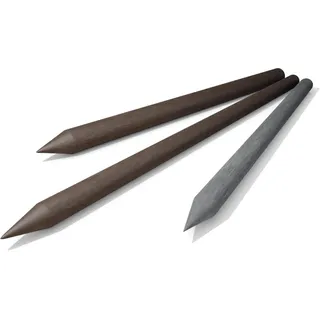 Hahn Kunststoffe GmbH Rundpfosten aus hanit® Recyclingkunststoff, Braun, 1.300 mm, Mindestabnahme: 165 Stk.