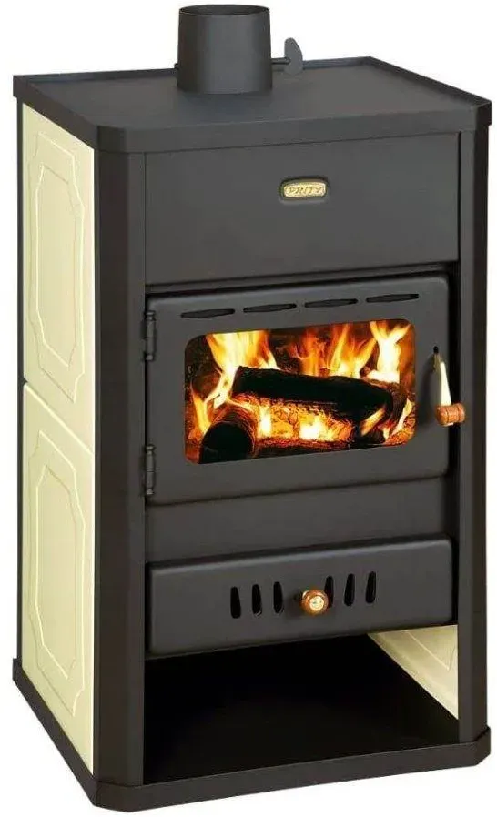 Kamin Prity S1 W10 mit Wassermantel, 13 kW