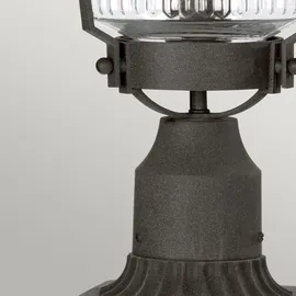 quintiesse Außen-Stehleuchte E27 Aluminium Glas Metall spritzwassergeschützt IP44 grau