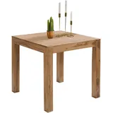 FineBuy Esstisch quadratisch Massiv 80 x 80 cm Akazie Küchentisch Esszimmer Tisch