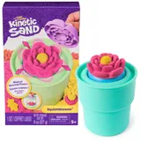 Kinetic Sand Squish Blume - Spielset mit 227 g original magischem Sand in Gelb und Pink, Blumentopf und Förmchen, kreativer Indoor-Spielspaß für Kinder ab 5 Jahren