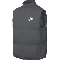 Nike M NK CLUB PUFFER VEST Jacket Herren IRON GREY/WHITE Größe XL