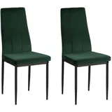 loft24 Esszimmerstuhl Kane (Set, 2 St), Stuhl Set, Polsterstühle, Esszimmer, Küchenstuhl grün