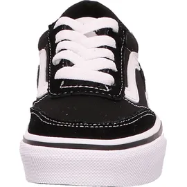 Vans Brooklyn LS Sneaker, Suede/Canvas Black/White, 38.5 EU