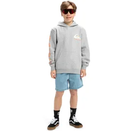 QUIKSILVER Omni Logo Kapuzenpullover - Light Grey Heather - 8 Jahre