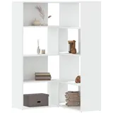 vidaXL Eck-Bücherregal 4 Etagen Weiß 85x85x140 cm Holzwerkstoff